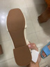 達芙妮淺口單鞋女新品媽媽鞋2025夏季女鞋配裙子豆豆鞋一腳蹬瑪麗珍涼鞋 曬單實(shí)拍圖