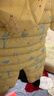 貝肽斯兒童衣服冬季保暖外出棉服寶寶連體衣夾棉加絨加厚連帽哈衣 黃色長(cháng)頸鹿 80cm 曬單實(shí)拍圖