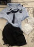 CEENIU情趣誘惑套裝jk制服內(nèi)衣sm羞恥2025新款性感角色扮演女警教官誘惑 知性純欲教官套裝 【上衣+短裙+吊帶襪+領(lǐng)結(jié)+T褲】 均碼 【建議80-120斤】 曬單實(shí)拍圖