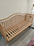 哈卡達（HAGADAY）嬰兒床無(wú)縫拼接床實(shí)木嬰兒兒童大床新生兒寶寶床 單床+5cm全椰床墊 200*60cm 曬單實(shí)拍圖