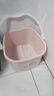 茶花洗腳桶塑料泡腳桶洗腳盆足浴盆浴足器沐足桶0351 新款粉色 曬單實(shí)拍圖