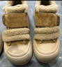 他她（TATA）女鞋2025冬季款運動(dòng)棉鞋休閑鞋厚底加絨保暖板鞋 棕色（絨里） 38 曬單實(shí)拍圖