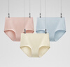 蕉內銀皮311S女士?jì)妊澑哐兠?A抗菌透氣條紋親膚防夾臀三角褲3件裝 曬單實(shí)拍圖