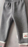 純棉女童打底褲子春秋外穿中小兒童長(cháng)褲韓版打底褲 加絨兩件：深灰繡標+淺灰繡標 120 【建議身高110-120cm】 曬單實(shí)拍圖