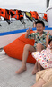 G.DUCKKIDS小黃鴨男童夏季套裝新款兒童夏威夷度假衣服男孩沙灘襯衣兩件套 淺綠色aoseasa 140 尺碼9~10歲【130-140cm】 曬單實(shí)拍圖
