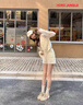 STELLA WEISZ5cm內增高真皮復古德訓鞋女2025年夏季新款阿甘鞋透氣休閑運動(dòng)鞋 粉白 37 曬單實(shí)拍圖