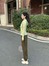 徽格兒（phigeer）連帽羽毛球服運動(dòng)套裝女秋季長(cháng)袖跑步籃球服戶(hù)外裝備登山服速干衣 豆蔻綠兩件套（軍綠色褲） M 曬單實(shí)拍圖