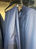 CULTUM【可機洗免熨燙】通勤商務(wù)西服套裝男職業(yè)正裝禮服西裝外套 藏藍色兩件套 50 A 曬單實(shí)拍圖