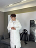 雪中飛長(cháng)款羽絨服男士冬季連帽御寒上衣舒適潮流外套情侶款百搭羽絨衣 曬單實(shí)拍圖