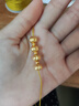 喜上眉梢足金999轉運珠3D硬金拋光面珠磨砂路路通DIY配飾散珠送禮女 4mm古法【約0.75g】多顆重版 曬單實(shí)拍圖