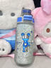 希樂(lè )（cille）星際熊純鈦保溫杯學(xué)生高顏值吸管水杯子兒童上學(xué)專(zhuān)用便攜保溫水壺 晨霧藍【純鈦/雙飲】450ml 曬單實(shí)拍圖