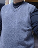 恒源祥 純羊毛背心男馬甲秋季套頭V領(lǐng)針織羊毛衫坎肩內搭無(wú)袖男式毛衣 曬單實(shí)拍圖