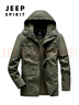 JEEP SPIRIT吉普夾克男外套春秋男士連帽水洗工裝風(fēng)衣中長(cháng)款休閑上衣男裝 曬單實(shí)拍圖