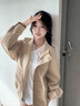 Shelley Jones美式復古pu皮衣外套男士秋季新款寬松潮流高級感痞帥夾克上衣服裝 黑色 XL [建議125-135斤] 曬單實(shí)拍圖