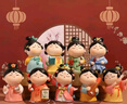 如果（Roogo）古風(fēng)國潮小擺件創(chuàng  )意裝飾品辦公桌面可愛(ài)仕女伴手禮送女生生日禮物 大唐淑女4個(gè)一套送禮袋 曬單實(shí)拍圖