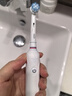 歐樂B（Oral-B）成人電動牙刷P4000深度清潔牙齦按摩3D聲波P系列圓頭送男友送女友情侶禮贈生日禮物 P4000-櫻花白+6支適配刷頭 曬單實拍圖
