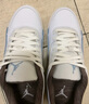 耐克（NIKE）Jordan官方喬丹男時(shí)髦假日風(fēng)福來(lái)鞋 FLIGHT COURT IB8858 141白/淺軍械藍(lán)/椰奶色/淺骨色/帆白/礦石灰 42 曬單實(shí)拍圖