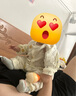 宜爽兒兒童睡衣寶寶純棉雙層紗布家居服套裝嬰兒男童女孩長(cháng)袖空調服全棉 小熊蛋仔 【100%新疆棉】 90 曬單實(shí)拍圖