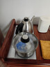 金灶（KAMJOVE）全自動(dòng)上水電茶爐燒水壺保溫電水壺泡茶專(zhuān)用恒溫電熱水壺茶臺燒水壺一體 0.9L FM-9（銀色限定版） 曬單實(shí)拍圖