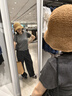 無印良品（MUJI）女式漢麻混斜紋抽褶寬版褲褲子女款25年夏季休閑褲女裝闊腿褲長(zhǎng)褲 黑色 S (155/62A) 曬單實(shí)拍圖