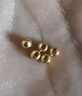 足金999光面金珠DIY串珠送女友禮物（單顆約0.017-0.02克） 定價(jià) 【十全十美】3mm特供金珠（10顆） 曬單實(shí)拍圖