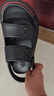 卡帝樂(lè )鱷魚(yú)（CARTELO）涼鞋男夏季軟底潮休閑兩用涼拖鞋男士戶(hù)外沙灘涼鞋 黑色 44/45碼  曬單實(shí)拍圖