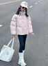 圖圖小象童裝女童羽絨服2025冬裝新品兒童三防短款大童白鴨絨外套加厚保暖 黑色 150 【身高約150cm】 曬單實拍圖