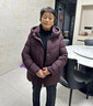 唐致老年羽絨服女冬季新款60歲70媽媽裝大碼老人奶奶太太冬裝加厚外套 紫色 2XL 【建議106-120斤】 曬單實(shí)拍圖