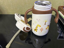 NEVS兒童保溫杯316不銹鋼嬰兒學(xué)飲吸管杯寶寶水壺直飲泡奶瓶-奶格米 曬單實(shí)拍圖