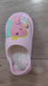 牧童兒童棉拖鞋秋冬季防滑包頭男童女孩室內靜音寶寶布拖鞋帶后跟 櫻花粉 22 底標150/鞋內長(cháng)15.0cm 曬單實(shí)拍圖