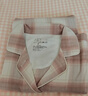 無(wú)印良品（MUJI）女式無(wú)側縫法蘭絨睡衣女士家居服女款純棉25年秋季套裝 女裝 粉紅色格紋 M （上裝160/84A 下裝160/66A） 曬單實(shí)拍圖