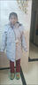G.DUCKKIDS小黃鴨兒童羽絨服中長(cháng)款 冬裝新款女童羽絨服洋氣中大童時(shí)尚加厚 米白色 130 曬單實(shí)拍圖