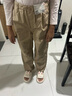 優(yōu)衣庫(kù)童裝男童女童保暖束腳褲長(zhǎng)褲加絨褲子25秋冬新款478127 32 深米色 160 曬單實(shí)拍圖