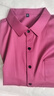 皮爾卡丹（pierre cardin）100桑蠶絲免燙抗皺男秋季彈力長(cháng)袖襯衫百搭休閑翻領(lǐng)中年透氣襯衣 2006長(cháng)袖(口袋)酒紅色 L 175/92A建議140-160斤 曬單實(shí)拍圖