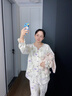雅特茂【嬰兒級舒絨棉】春秋冬加厚暖月子服孕期產(chǎn)后睡衣孕婦家居服 白色 L（125斤-145斤） 曬單實(shí)拍圖