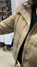 羽絨服女款男2025年最新款情侶外套可脫卸袖子兩穿馬甲白鴨絨冬季 卡其色 3601加厚 2XL 曬單實(shí)拍圖