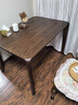 年林記憶 實(shí)木餐桌 北美黑胡桃木原木長(cháng)方形飯桌榫卯餐桌椅組合書(shū)桌茶桌子 餐桌160*80*76cm 曬單實(shí)拍圖