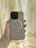 米尼鹿 蘋(píng)果14promax手機殼磁吸支架iphone14Pro保護套全包防摔蘋(píng)果14高端皮質(zhì)硅膠軟邊簡(jiǎn)約男女款皮殼 蘋(píng)果14ProMax【鈦金色】磁吸支點(diǎn)殼 曬單實(shí)拍圖