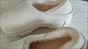 佰茹宏足底筋膜炎專(zhuān)用鞋秋冬棉拖鞋足弓支撐扁平足室內厚底加絨外穿棉鞋 白色-加絨 38-39 曬單實(shí)拍圖