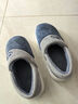 回力冬季外穿包跟棉鞋男厚底防滑保暖新款家居棉拖鞋男包腳跟毛拖鞋男 藍色 42-43 【適合41-42的腳】 曬單實(shí)拍圖