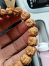 藏鴻閣（CANGHONGGE WENWAN）猴頭雕刻手串蟾宗金蟾蛤蟆頭矮樁京八棱小核桃男女士文玩單圈手串 猴頭蛤蟆頭丨素串款12-13mm 曬單實(shí)拍圖