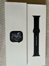 Apple/蘋(píng)果 Watch S11 智能手表GPS款46毫米亮黑色鋁金屬表殼黑色運動(dòng)型表帶M/L MEVH4CH/B 曬單實(shí)拍圖