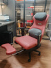 顧全GT100電腦椅電競椅人體工學(xué)椅老板椅人工力學(xué)座椅家用辦公椅子 紅色+升降扶手+腳托【真皮款】 曬單實(shí)拍圖