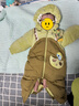 巴拉巴拉童裝嬰兒連體衣假兩件連體羽絨服寶寶衣服冬加厚男童女童兒童 黃綠41122-白鴨絨 90 cm-充絨量99g 曬單實(shí)拍圖