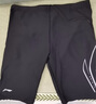 李寧（LI-NING）泳褲男士防尷尬極簡(jiǎn)泳衣五分訓練游泳褲 3031 黑色 XXXL  曬單實(shí)拍圖