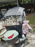 齊選電動(dòng)車(chē)全封閉雨棚蓬新款全包圍電瓶車(chē)雨傘摩托車(chē)擋風(fēng)擋雨加厚夏季 秒折疊加固款【黑麥穗】遮雨棚 曬單實(shí)拍圖