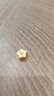 中銀鑫行桃花轉運珠吊墜足金999黃金項鏈掛墜硬金DIY手串送女友禮物 桃花吊墜（克重多退少補） 約0.8g 曬單實(shí)拍圖