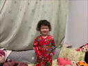 迪士尼（Disney）東北大花兒童睡衣春秋嬰兒衣服男女童寶寶套裝棉綢人造棉家居服潮 熱售紅色 90 身高80-90cm年齡2-3歲 曬單實(shí)拍圖