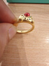 曼卡龍黃金戒指萌寵系列足金戒指金首飾定價(jià)送女友禮物 曬單實(shí)拍圖