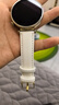 適用華為GT4/GT5表帶真皮gt2pro手表帶GT3/watch4pro智能GT2表鏈 米白+金色針扣 GT4女款-41mm18 曬單實(shí)拍圖